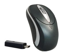 PERIXX Ratón inalambrico Mini Perixx-605 Black ,USB