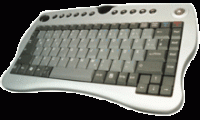 PERIXX Teclado MediaCenter Perixx-704Laser TranckBall Wi