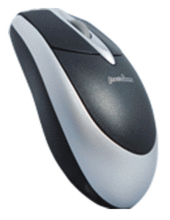 PERIXX Ratón Perixx-201 UP-B 3 bot. Scroll neg/plata USB+