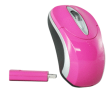 PERIXX Raton Inalambrico Mini Perixx-605 Pink USB