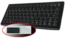 PERIXX Teclado mini Perixx 404 U, Ultra reducido 255 mm U