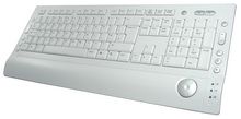PERIXX Teclado Multimedia Perixx-303 UP W PS2+USB Blanco