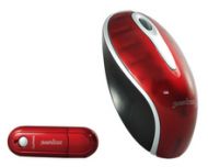 PERIXX Ratón Inalambrico Perixx-603 3D Rojo 27 MHz,LED a