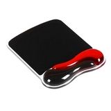 Alfombrilla-almohadilla KENSINGTON DUO GEL WAVE ALMOHADILLA RATON ROJO Y NEGRO
