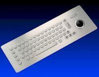 Teclado industrial antivandálico con trackball