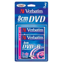 DVD-R 1.4 8CM JEWELLCASE 3 VERBATIM