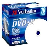 DVD+R 4.7 16X JEWELL Pack10 IMPRIMIBLE VERBATIM (PRINTABLE)