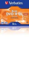 DVD-R 2.6 8CM JEWELL Pack5 DOBLE CAPA VERBATIM