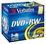 DVD+RW 4.7 4X JEWELL Pack10 VERBATIM