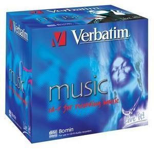 CDR 80MIN AUDIO JEWELL 10 VERBATIM