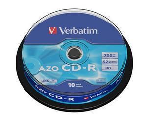 CDR 700 52X LATA 10 VERBATIM (80 Min.)