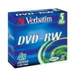 DVD-RW 4.7 4X JEWELLCASE Pack5 VERBATIM