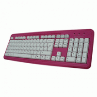 PERIXX Teclado Multimedia Perixx-201P Rosa , PS/2
