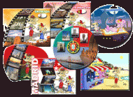 Alfombrillas-almohadillas ratón personalizadas colección/publicidad con fotos a todo color