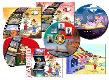 Alfombrillas-almohadillas ratón personalizadas colección/publicidad con fotos a todo color