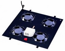 CONNECTION N&C VI4 NEGRO Kit 4 ventiladores + termostato