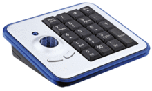 PERIXX Teclado númerico inalambrico Perixx 601, trackball