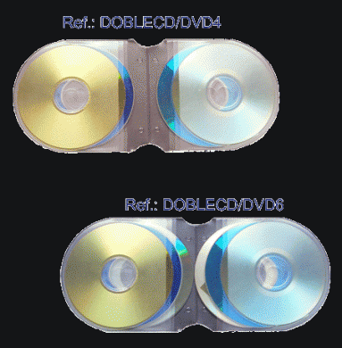 FUNDA CD-DVD para 4 ó 6 unidades