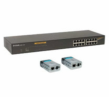DLINK DLINK DES-1316K 16-Port10/100Mbps,8 PoE+2 splitter